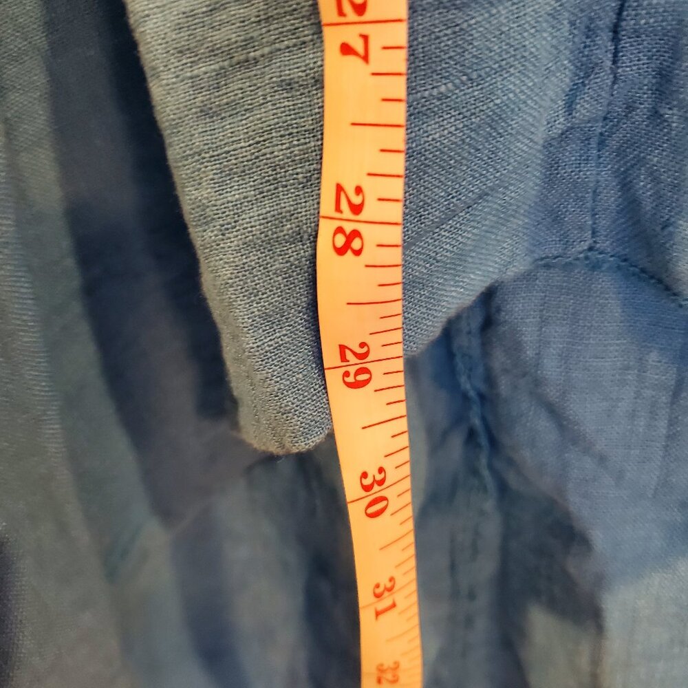 Bella Amore Large/XL Blue Linen Tunic Made in Italy - Picture 6 of 7